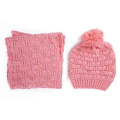 Écharpe chaude d&#39;hiver des femmes Beanie Set Écharpe tricotée par câble (SK163S)